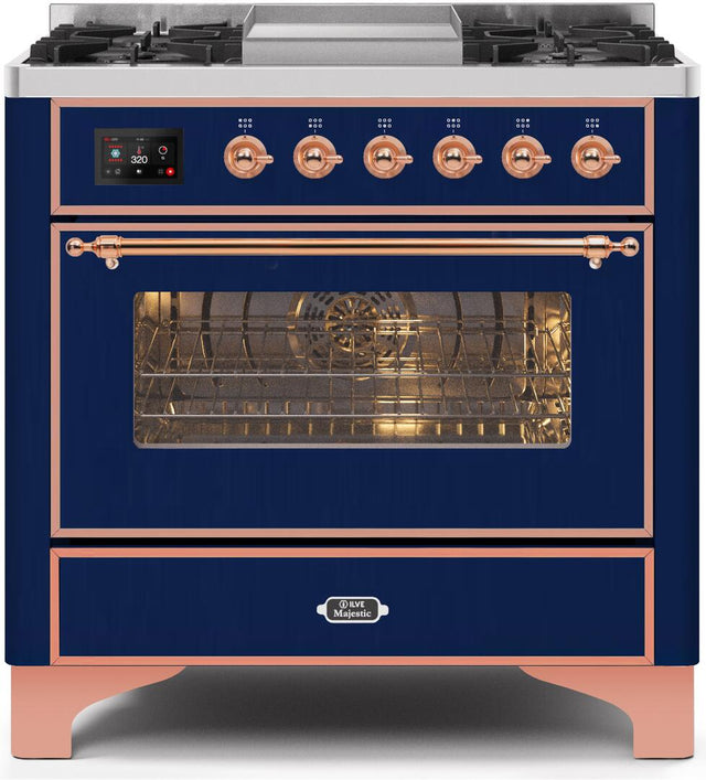 Ilve 36'' Majestic II Dual Fuel Liquid Propane Range