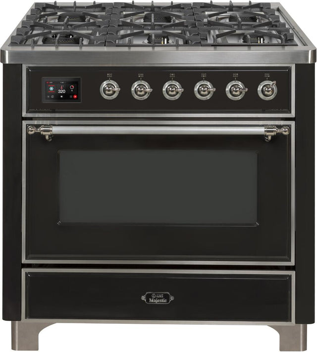 Ilve 36'' Majestic II Dual Fuel Liquid Propane Range