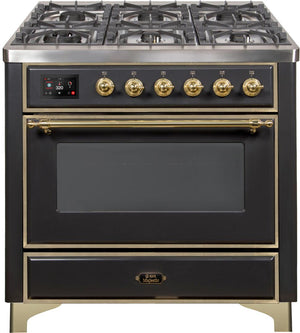 Ilve 36'' Majestic II Dual Fuel Natural Gas Range