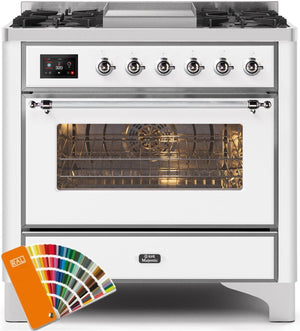 Ilve 36'' Majestic II Dual Fuel Natural Gas Range