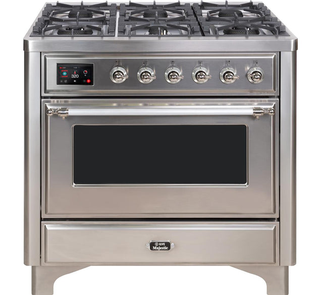 Ilve 36'' Majestic II Dual Fuel Liquid Propane Range
