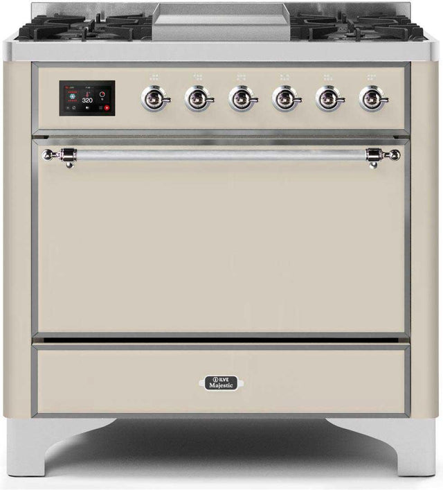 Ilve 36'' Majestic II Dual Fuel Natural Gas Range