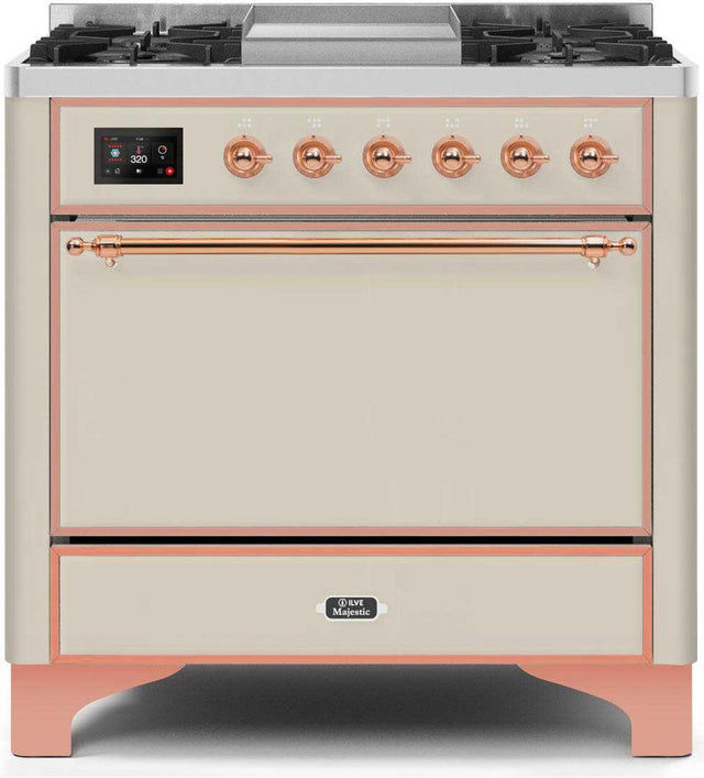 Ilve 36'' Majestic II Dual Fuel Natural Gas Range