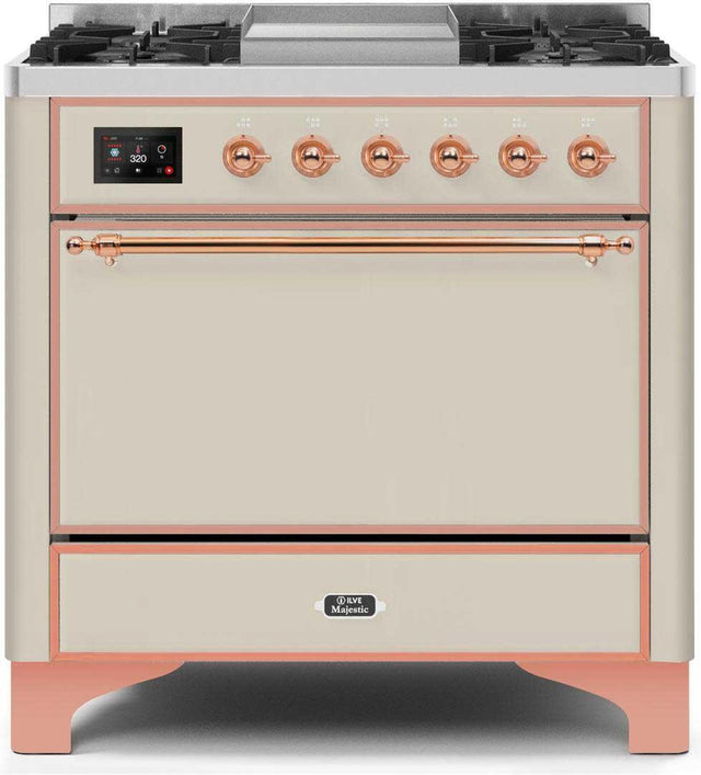 Ilve 36'' Majestic II Dual Fuel Liquid Propane Range