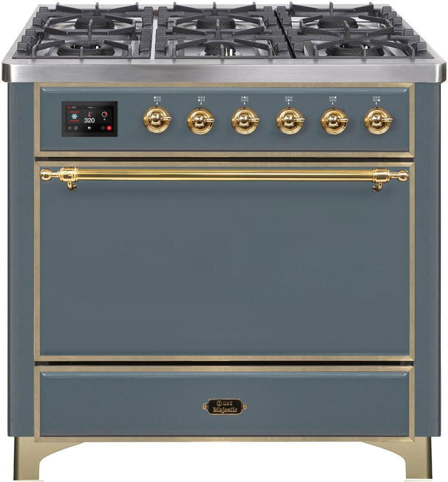 Ilve 36'' Majestic II Dual Fuel Liquid Propane Range