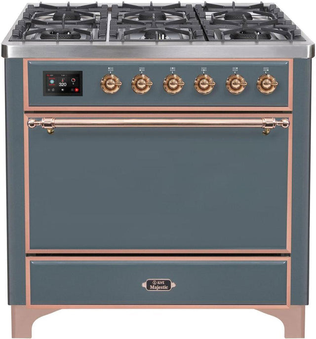 Ilve 36'' Majestic II Dual Fuel Liquid Propane Range