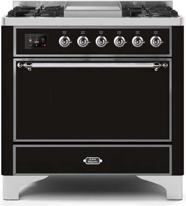 Ilve 36'' Majestic II Dual Fuel Liquid Propane Range