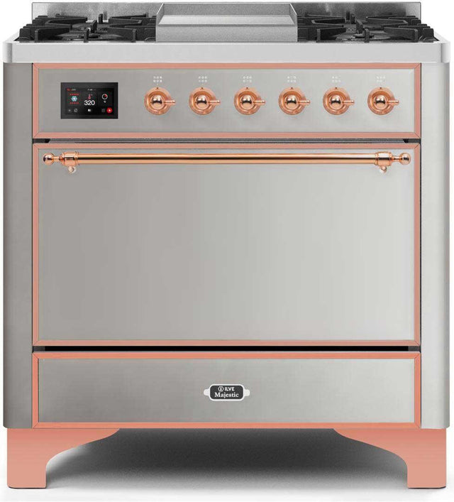 Ilve 36'' Majestic II Dual Fuel Liquid Propane Range