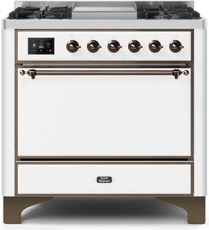 Ilve 36'' Majestic II Dual Fuel Natural Gas Range
