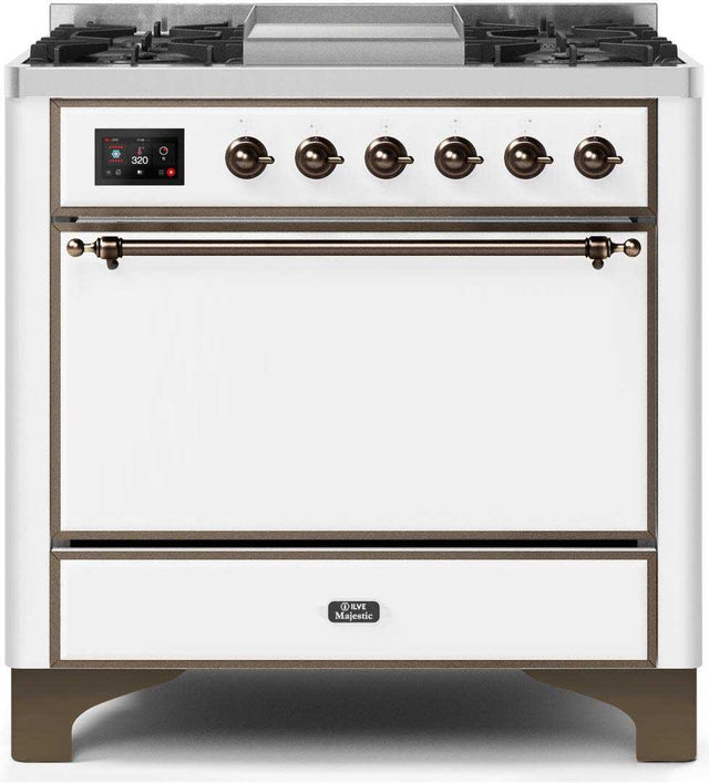 Ilve 36'' Majestic II Dual Fuel Liquid Propane Range