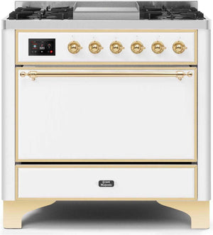 Ilve 36'' Majestic II Dual Fuel Natural Gas Range