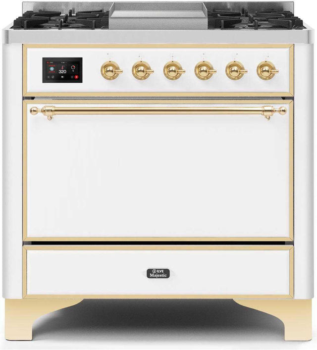 Ilve 36'' Majestic II Dual Fuel Liquid Propane Range