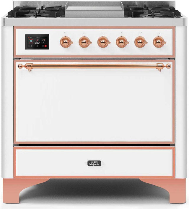 Ilve 36'' Majestic II Dual Fuel Liquid Propane Range