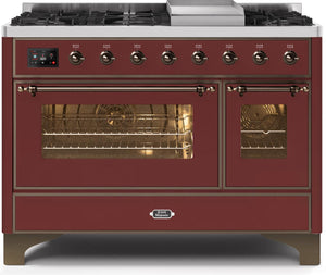 Ilve 48'' Majestic II Dual Fuel Liquid Propane Range