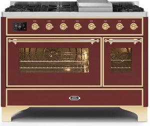 Ilve 48'' Majestic II Dual Fuel Liquid Propane Range