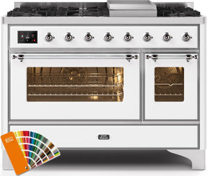 Ilve 48'' Majestic II Dual Fuel Liquid Propane Range