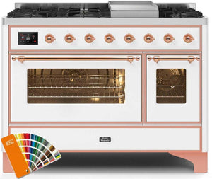 Ilve 48'' Majestic II Dual Fuel Liquid Propane Range