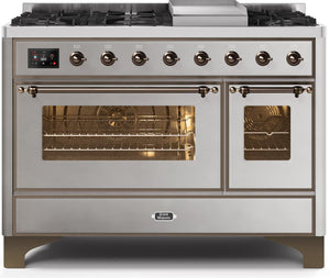 Ilve 48'' Majestic II Dual Fuel Liquid Propane Range