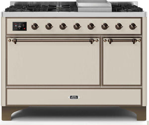 Ilve 48'' Majestic II Dual Fuel Liquid Propane Range