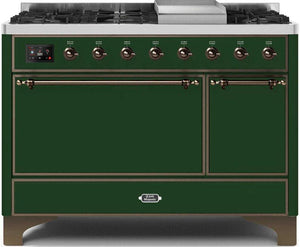 Ilve 48'' Majestic II Dual Fuel Liquid Propane Range