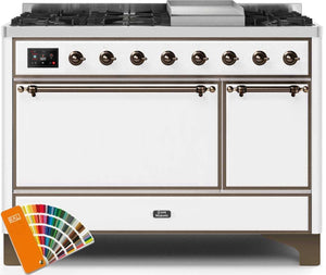 Ilve 48'' Majestic II Dual Fuel Liquid Propane Range