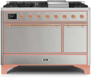 Ilve 48'' Majestic II Dual Fuel Liquid Propane Range