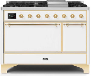 Ilve 48'' Majestic II Dual Fuel Liquid Propane Range