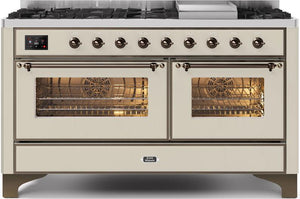 Ilve 60'' Majestic II Dual Fuel Natural Gas Range