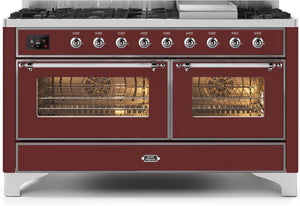 Ilve 60'' Majestic II Dual Fuel Liquid Propane Range