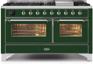 Ilve 60'' Majestic II Dual Fuel Natural Gas Range