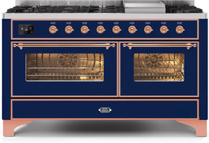 Ilve 60'' Majestic II Dual Fuel Natural Gas Range