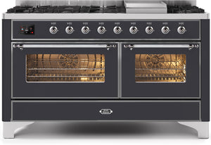 Ilve 60'' Majestic II Dual Fuel Natural Gas Range