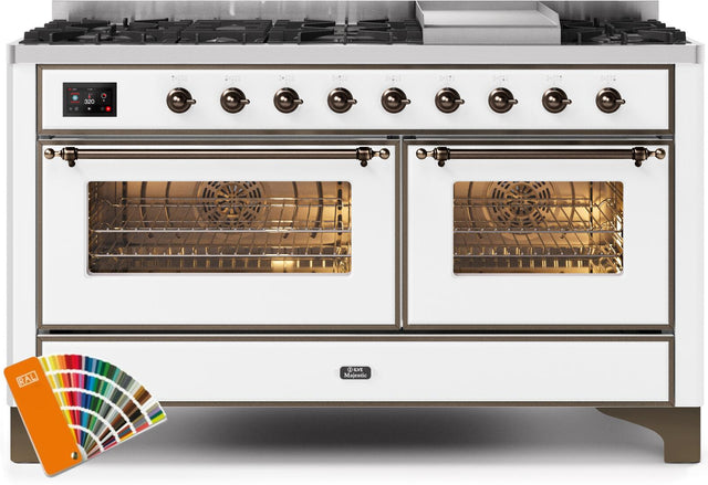 Ilve 60'' Majestic II Dual Fuel Liquid Propane Range