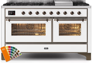 Ilve 60'' Majestic II Dual Fuel Natural Gas Range