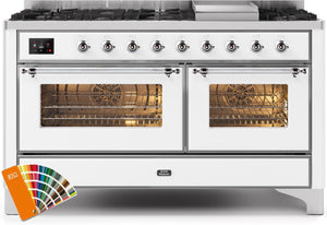 Ilve 60'' Majestic II Dual Fuel Liquid Propane Range
