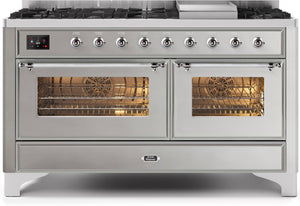 Ilve 60'' Majestic II Dual Fuel Liquid Propane Range