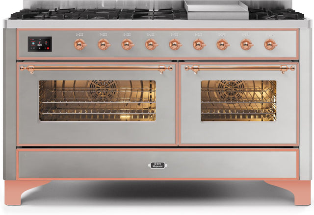 Ilve 60'' Majestic II Dual Fuel Liquid Propane Range