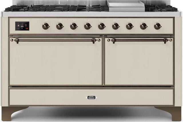 Ilve 60'' Majestic II Dual Fuel Liquid Propane Range