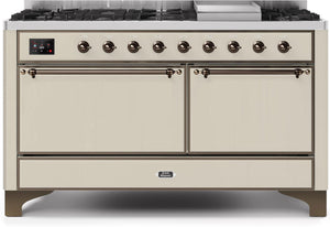 Ilve 60'' Majestic II Dual Fuel Natural Gas Range