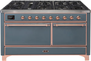 Ilve 60'' Majestic II Dual Fuel Natural Gas Range