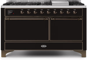 Ilve 60'' Majestic II Dual Fuel Natural Gas Range