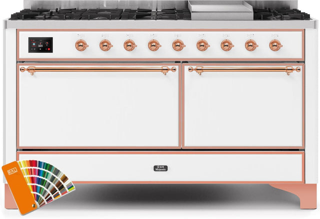 Ilve 60'' Majestic II Dual Fuel Liquid Propane Range