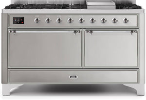 Ilve 60'' Majestic II Dual Fuel Natural Gas Range