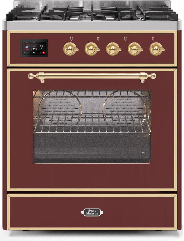 Ilve 30'' Majestic II Dual Fuel Natural Gas Range