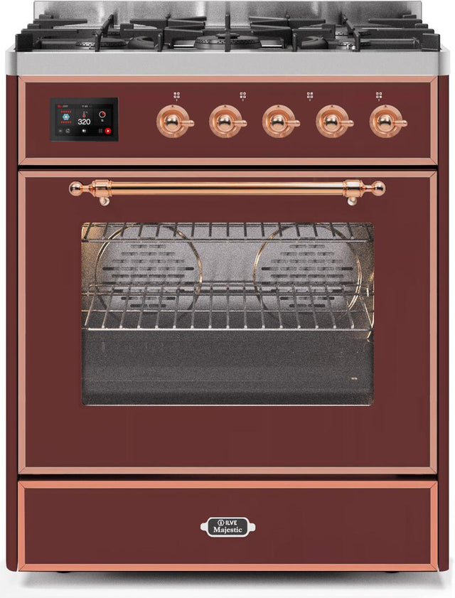 Ilve 30'' Majestic II Dual Fuel Natural Gas Range