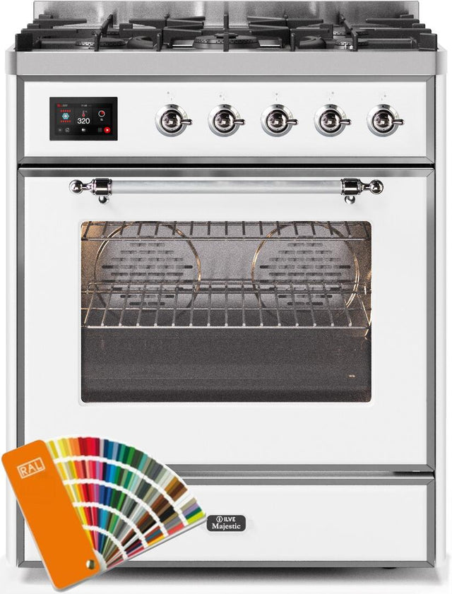Ilve 30'' Majestic II Dual Fuel Natural Gas Range