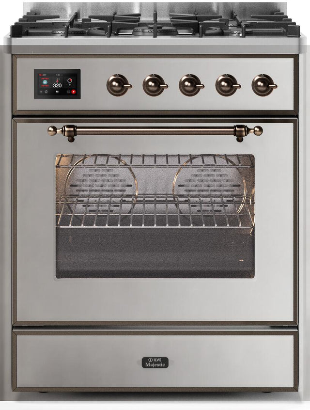 Ilve 30'' Majestic II Dual Fuel Natural Gas Range