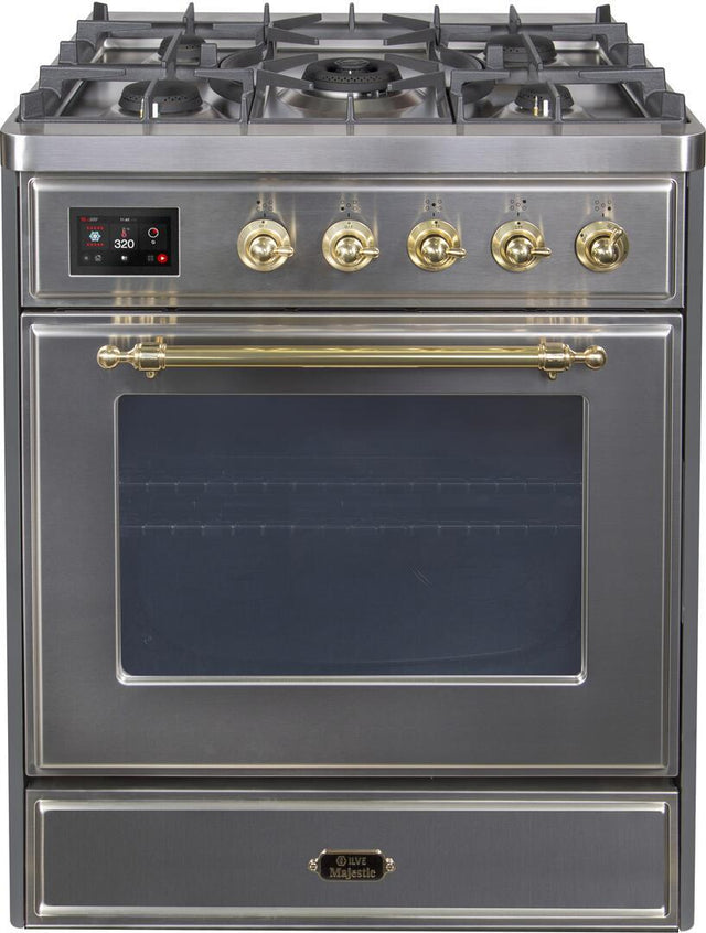 Ilve 30'' Majestic II Dual Fuel Natural Gas Range