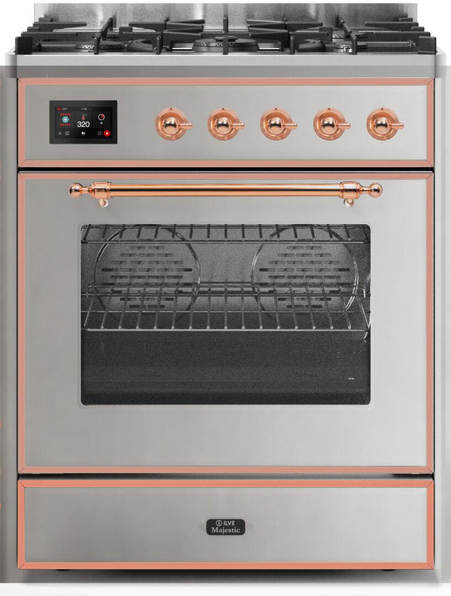 Ilve 30'' Majestic II Dual Fuel Natural Gas Range