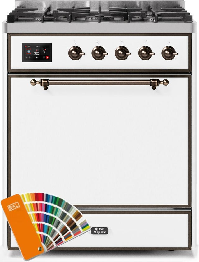 Ilve 30'' Majestic II Dual Fuel Natural Gas Range
